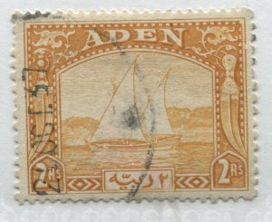 Aden 1937 2 rupees used