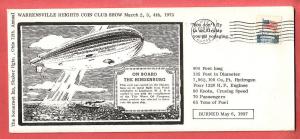 Hindenburg Large cach #10 Wickliffe,Oh 1973 Encls Bergman