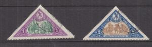 LITHUANIA, 1932 15th. Anniv. Independence, Air, 1L. & 2L., used.