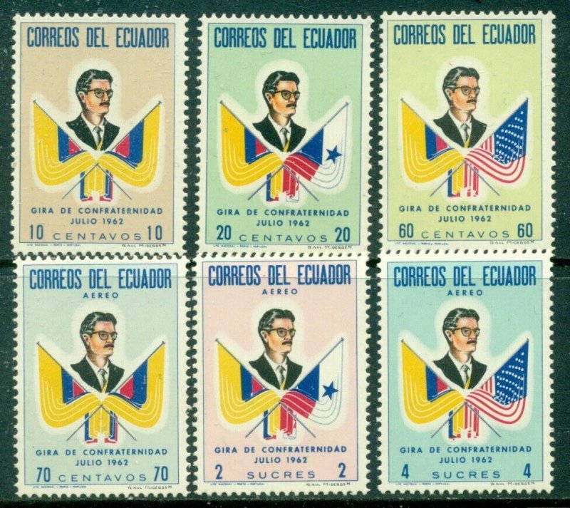 ECUADOR SCOTT #'s 691-693, C409-C411 SET, MINT, OG, NH, GREAT PRICE! 