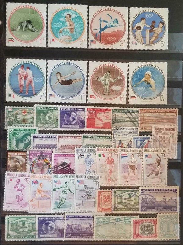 DOMINICAN REPUBLIC Stamp Lot Used MH T1089