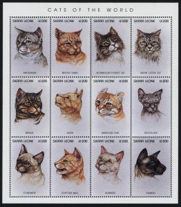 Sierra Leone 1892 MNH Cats