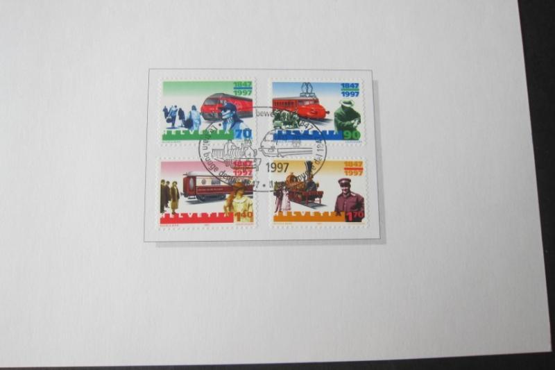 Switzerland Sc 987-990 folder MNH