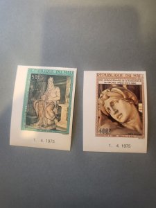 Stamps Mali Scott #C245-6 nh, imperf