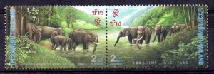 THAILAND - ELEPHANTS - JOINT ISSUE WITH CHINA - 1995 -