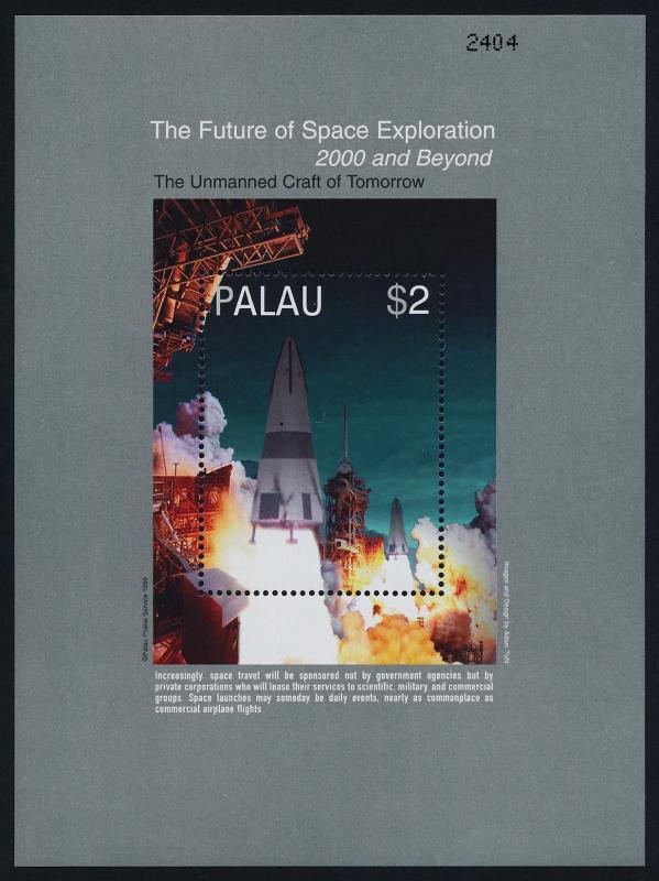 Palau 549-52 MNH Future Space Craft