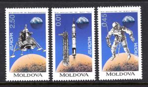 Moldova 115-117 Europa Space MNH VF