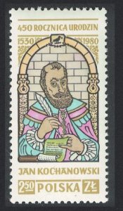 Poland 450th Birth Anniversary of Jan Kochanowski poet 1980 MNH SG#2698