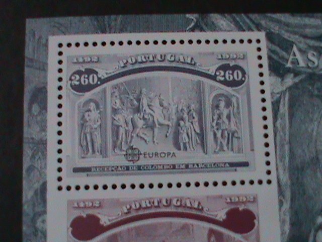 ​PORTUGAL-1992-SC#1918-EUROPA-COLUMBUS WITH KING JOHN II MNH S/S VERY FINE