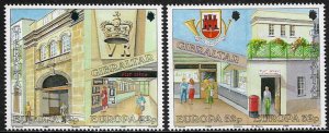 Gibraltar #562-5 MNH Pairs - Europa - Post Offices