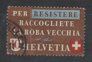 SWITZERLAND SC# 283 F-VF U 1942