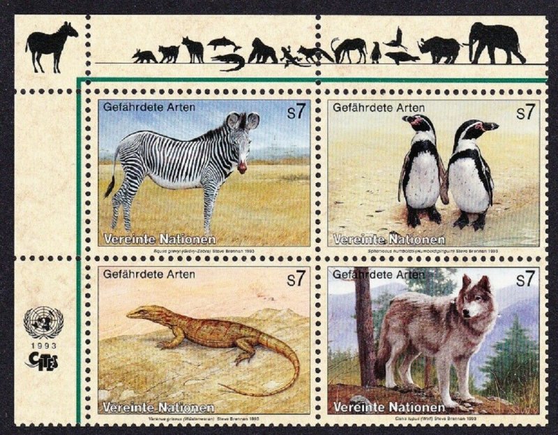 1993 UN Vienna 143-46VB Fauna 4,50 €