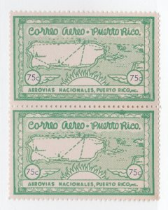 Puerto Rico USA Local private Airmail Cinderella Stamp- mnh gum- 1825