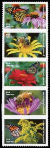 USA 5232a,5228-5232 Protect Pollinators Mint (NH) Strip of 5 Forever Stamps