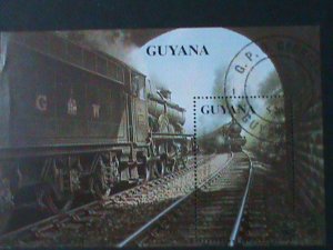​GUYANA-CLASSIC TRAIN  CTO S/S VF LAST ONE NH WITH FIRST DAY OF ISSUED