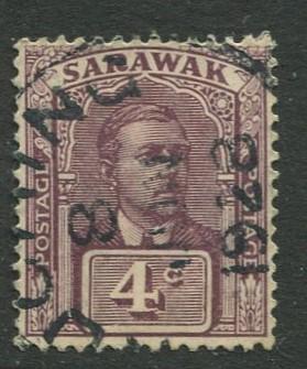 Sarawak -Scott 56 - Sir Charles V.Brooke - 1918 - Used - Single 4c Stamp