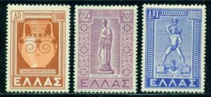 Greece #520-522  Mint  VLH  CV$ 200.00