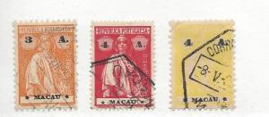 Macao, 234-36, Ceres Singles, **Used**