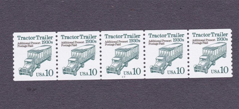 PNC5 10c Tractor Trailer 22 US 2458 MNH F-VF