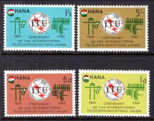 Ghana 204-207 ITU MNH VF