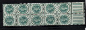 GB QV 1900 1/2d blue green MNH Marginal Block SG213 WS37265