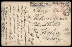 Austria 1916 WWI Navy Ship SMS Ulan Feldpost Cover Sibenico Croatia 93581