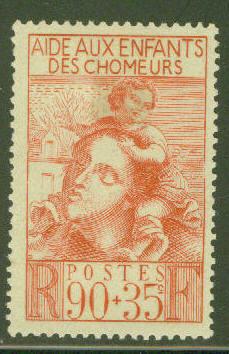 FRANCE Scott B84 MH* 1939 Semi Postal stamp