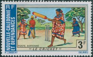 New Caledonia 1975 SG548 3f Cricket MNH