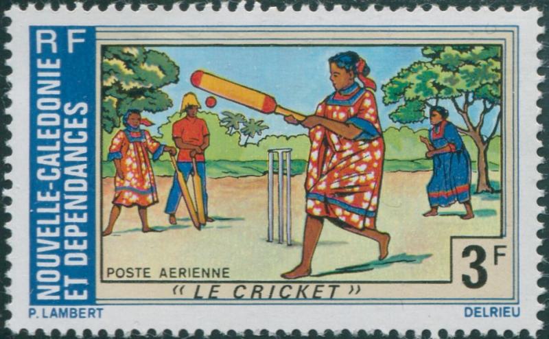 New Caledonia 1975 SG548 3f Cricket MNH