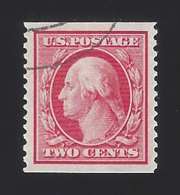 US #388 1910-11 Carmine Wmk 190 Perf 12 Vert Used VF Scv $2250