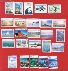 Australia Antarctic #L53-93 MNH OG 1982-1994  Commemorative's complete