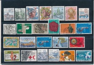 D397796 Switzerland Nice selection of VFU Used stamps