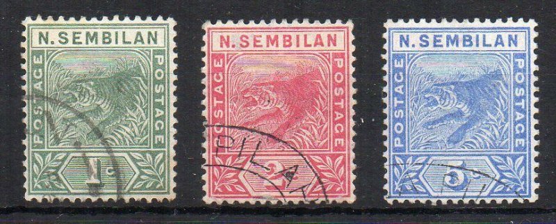 Malaysia - Negri Sembilan 1891-94 set to 5c FU CDS