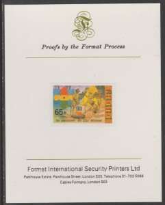 GHANA 1982  75th ANNIV of SCOUTING  imperf on FORMAT INTERNATIONAL PROOF CARD