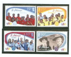 St. Helena #1010-1013 Mint (NH) Single (Complete Set) (Scouts)