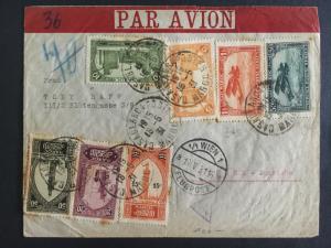 1931 Casablanca  Morocco to Vienna Austria Airmail Cover