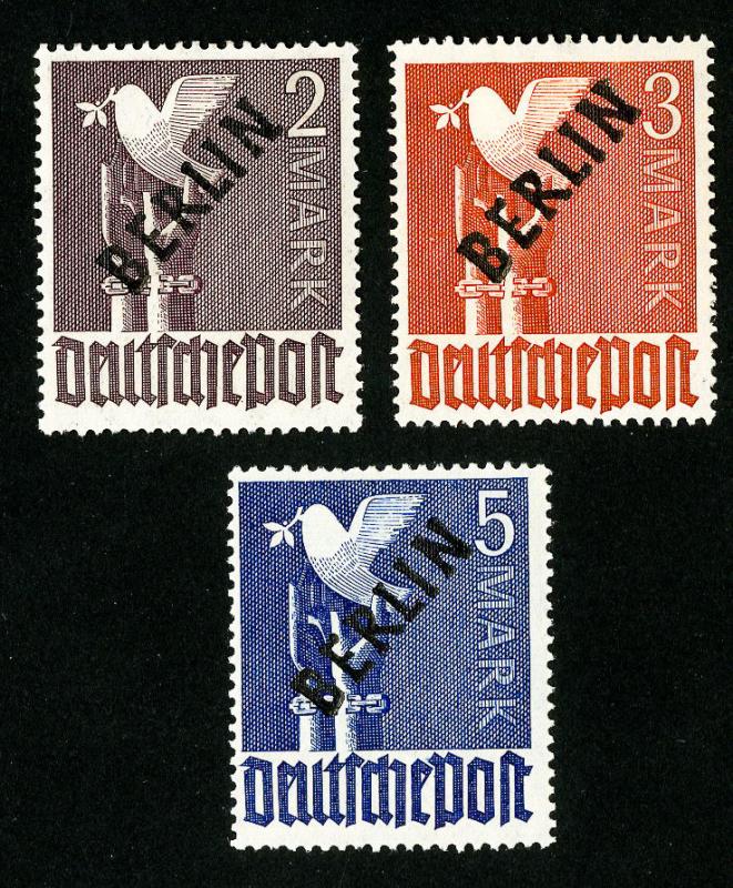 Germany Stamps # 9N18-20 VF OG LH Set of 3 Scott Value $79.00