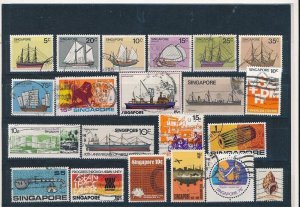 D395700 Singapore Nice selection of VFU Used stamps