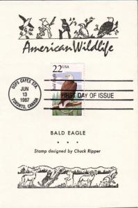 #2309 Bald Eagle Reid Maxi FDC