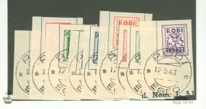 Rhodes #J1-J9  Single (Complete Set)