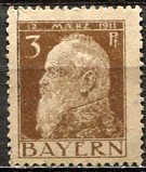 Germany, Bavaria; 1911: Sc. # 77: O/Used Single Stamp