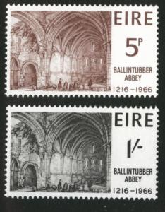 Ireland Scott 218-9 MNH** 1966 Ballintubber Abbey set 