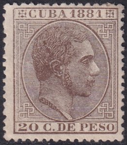 Cuba 1881 Sc 99 MLH* partial gum