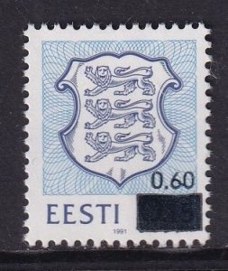 Estonia  #217  MNH  1993  National Arms  60s on 15k