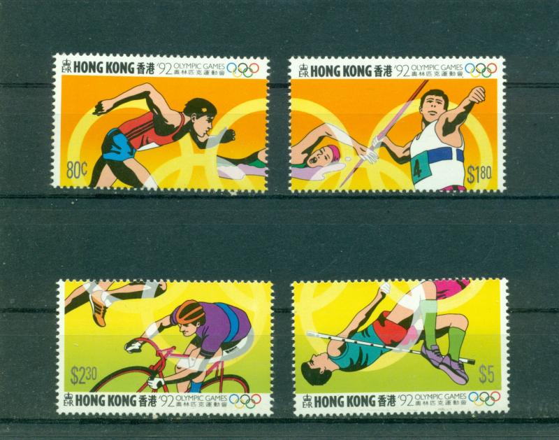 Hong Kong - Sc# 624-7. 1992 Olympics. MNH $5.90.