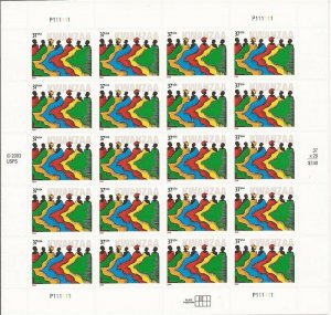 USA 2004 Kwanzaa - 20 Stamp Sheet - Scott #3881