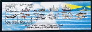 [29388] Greenland 2002 Marine Life Poisson Fishingboat MNH Feuille