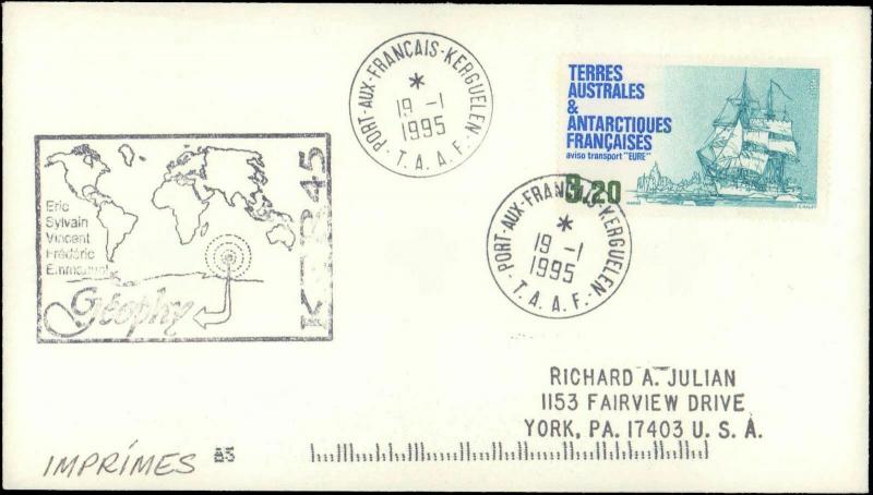 French Southern & Antarctic Territory #162, Antarctic Cachet and/or Cancel