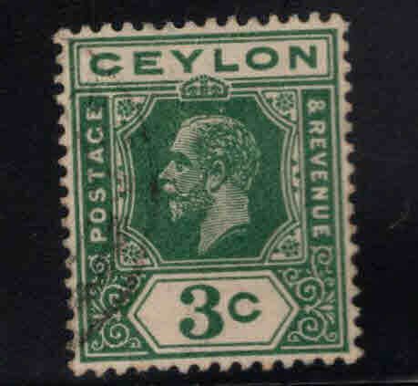 CEYLON Scott 207 Used wmk 3, die 1