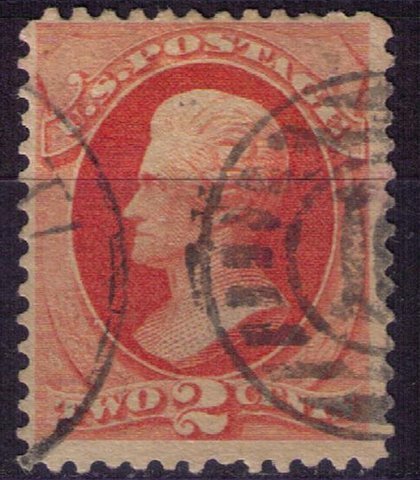 US Sc 178 Used,2c Vermilion F-VF